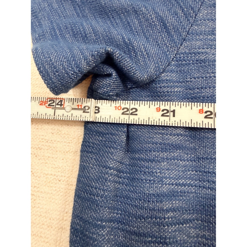 Rock & Republic Polo Shirt Men XXL Blue Good Short Sleeve Space Dye Pocket - Picture 6 of 7